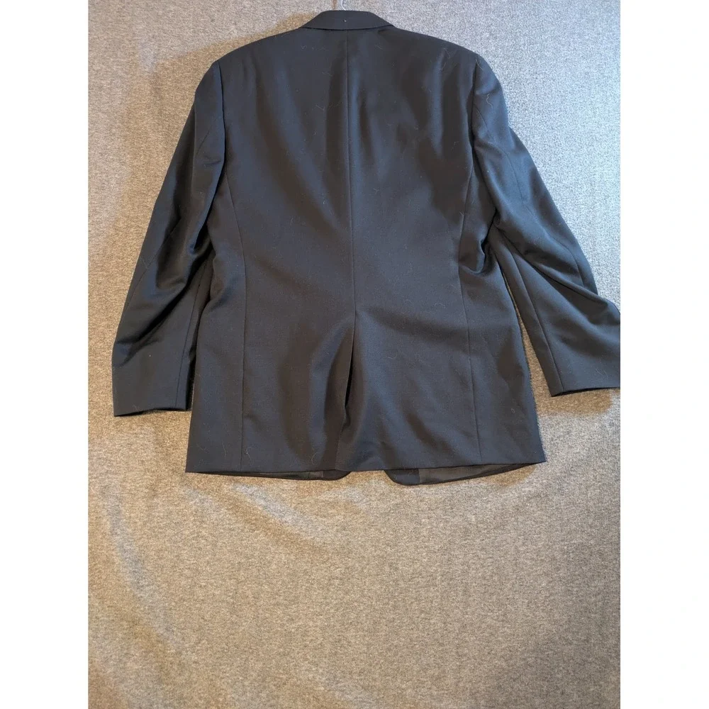 Joseph & Feiss Blazer 100% WOOL Sport Coat Navy Gold‎ Crest Canada Nautical 39R